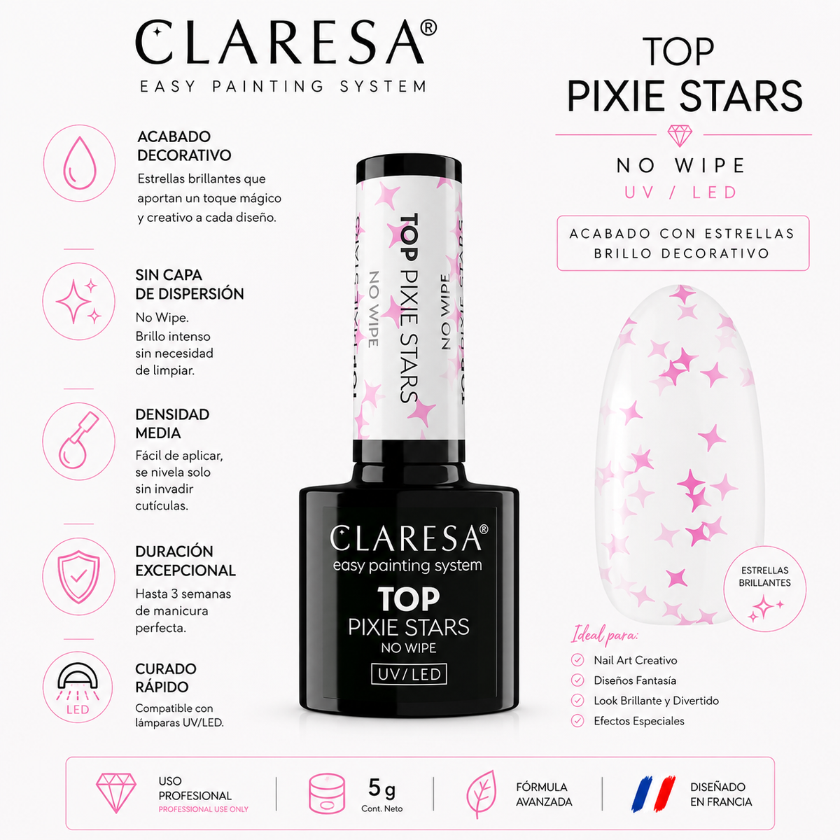 Claresa Top Pixie Stars No Wipe 5 g