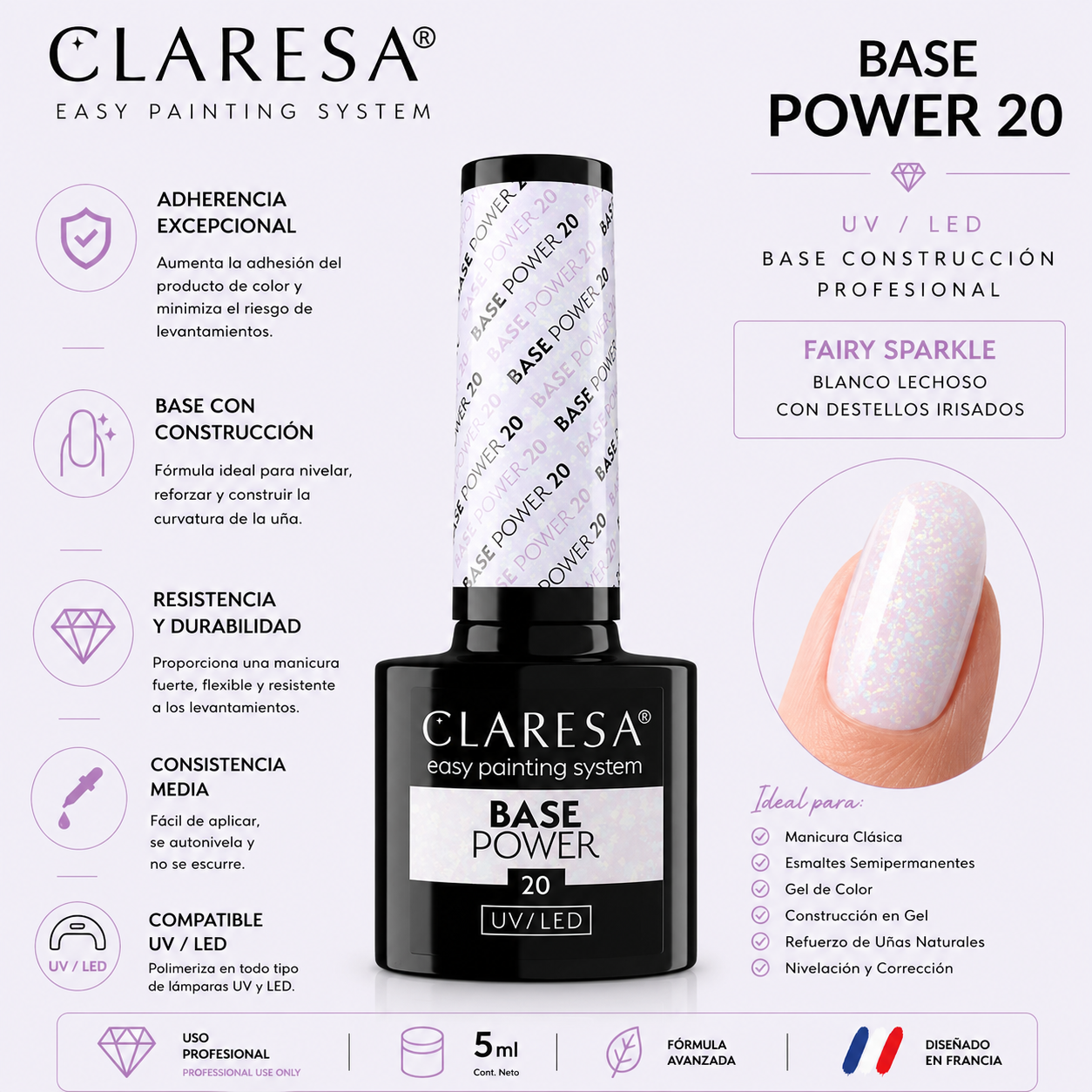 Claresa Base Power 20 UV/LED – 5g
