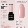 Esmalte Claresa Glow Gummy Nude Peach 3