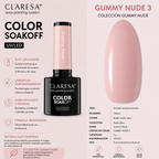 Esmalte Claresa Glow Gummy Nude Peach 3