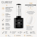 Top Coat Glitter Plateado Moonstone No Wipe | Semipermanente 5 g