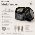 Gel de uñas multifuncional, incoloro con purpurina Las Vegas 15g