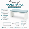 Reposabrazos para manicura gris