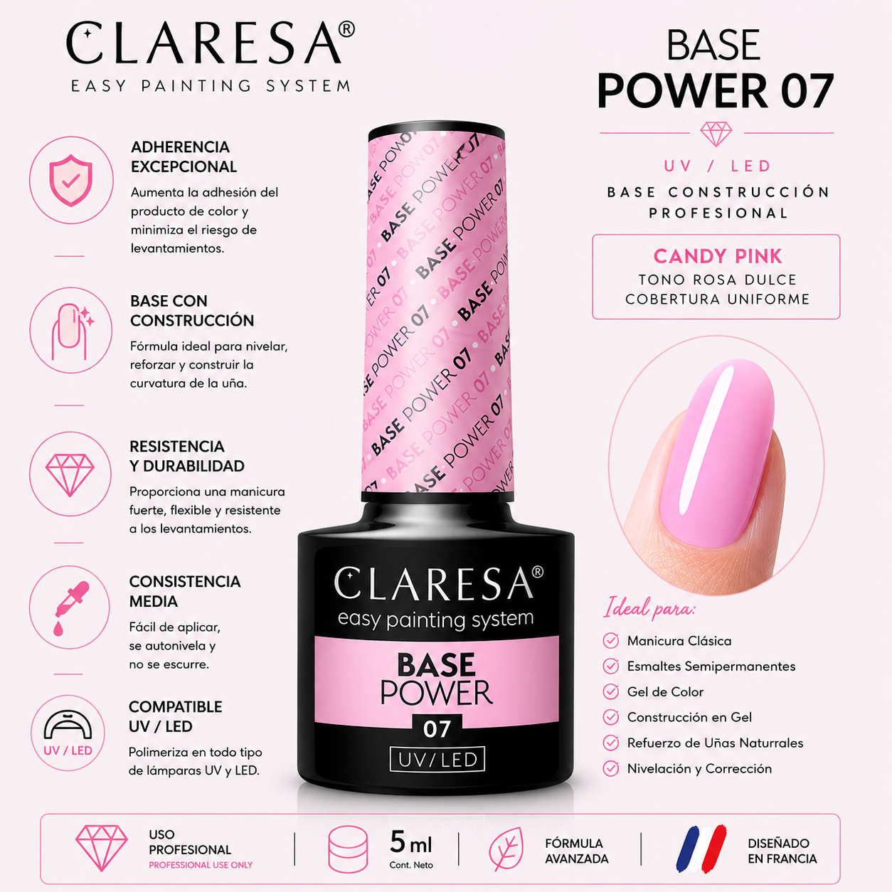Claresa Base Power 07 UV/LED – 5g