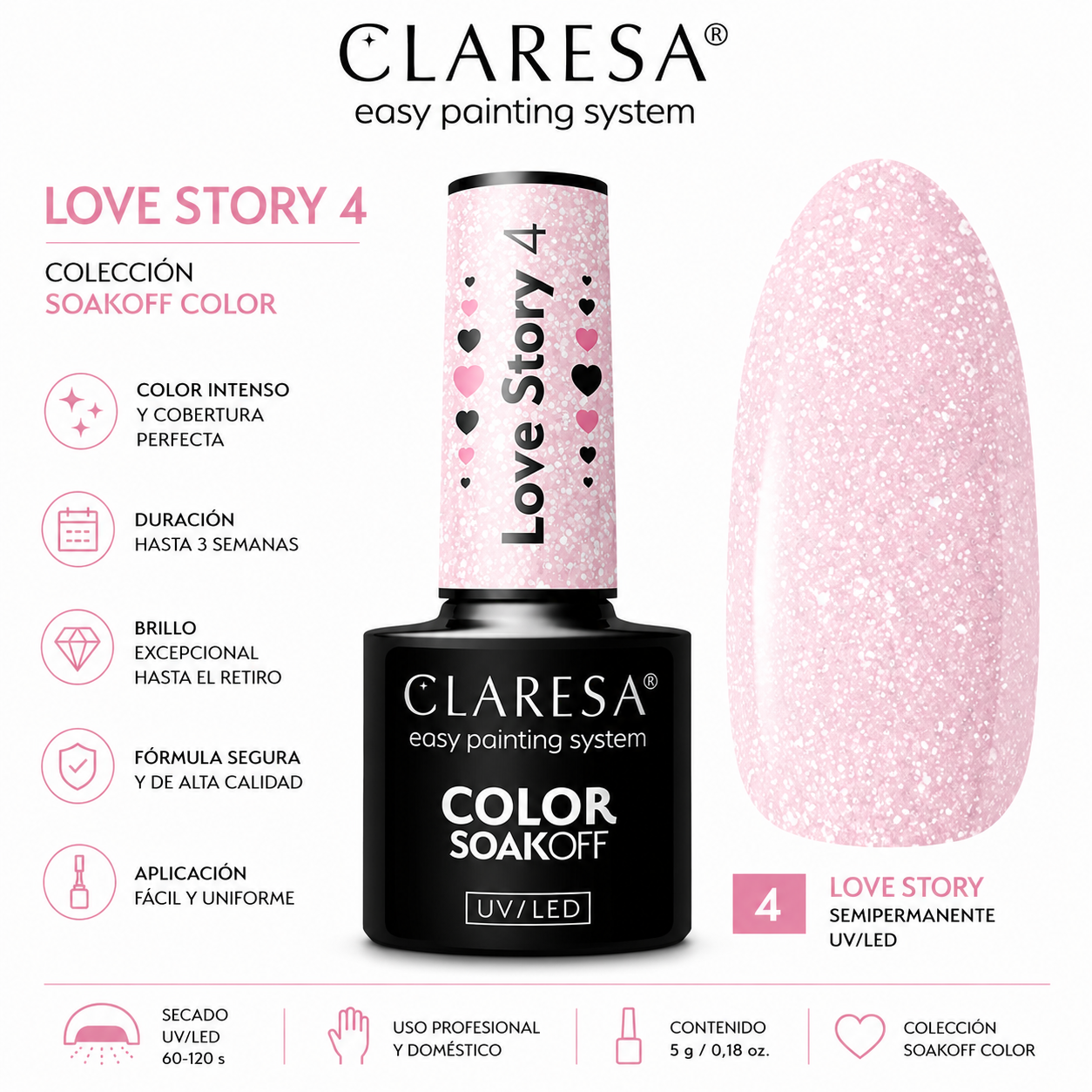 Esmalte Claresa Love Story 4
