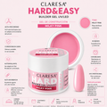 Gel constructor UV/LED suave y fácil de Claresa, color rosa lechoso, 45 g