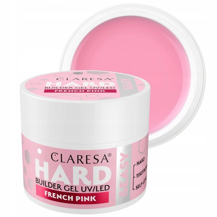 Claresa Hard Easy Builder Gel de Uñas Autonivelante Rosa Francés 45 g