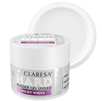 Gel autonivelante para uñas Claresa Hard Easy Builder, color blanco lechoso, 45 g