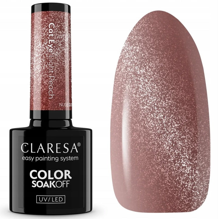 Esmalte Claresa tono marrón ojo de gato