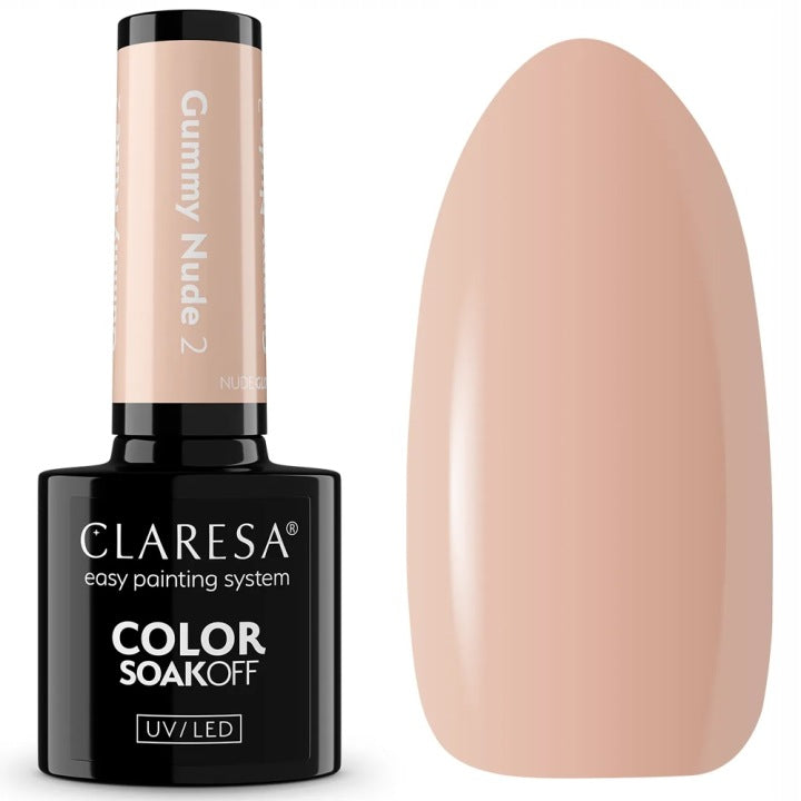 Esmalte Claresa Nude Glow Gummy Nude Creamy 2