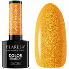 Esmalte Claresa con partículas naranjas Unicorn Glow