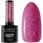 Esmalte Claresa rosa con partículas Mystic Aura 4