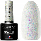 Esmalte Claresa con purpurina plateada