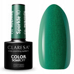 Esmalte Claresa Sparkle 10 Verde con partículas