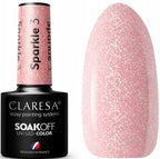 Esmalte Claresa Sparkle 3 con partículas rosas