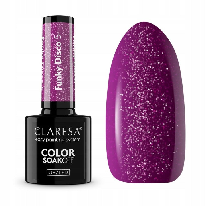 Esmalte Claresa con partículas Funky Disco 5