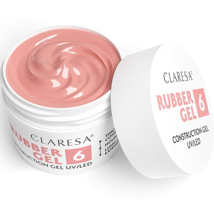 Gel de caucho Claresa UV/LED 2, rosa cálido, 45 g