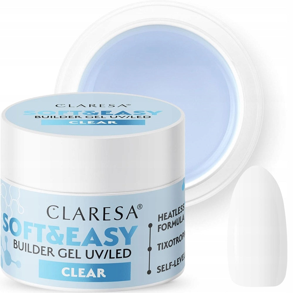 Gel constructor UV/LED transparente Claresa Soft Easy 45 g