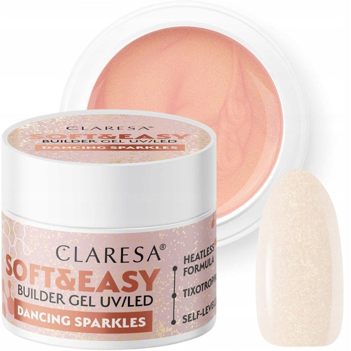 Claresa Soft&Easy Builder Gel – Dancing Sparkles 45 g