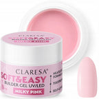 Gel constructor UV/LED suave y fácil de Claresa, color rosa lechoso, 45 g