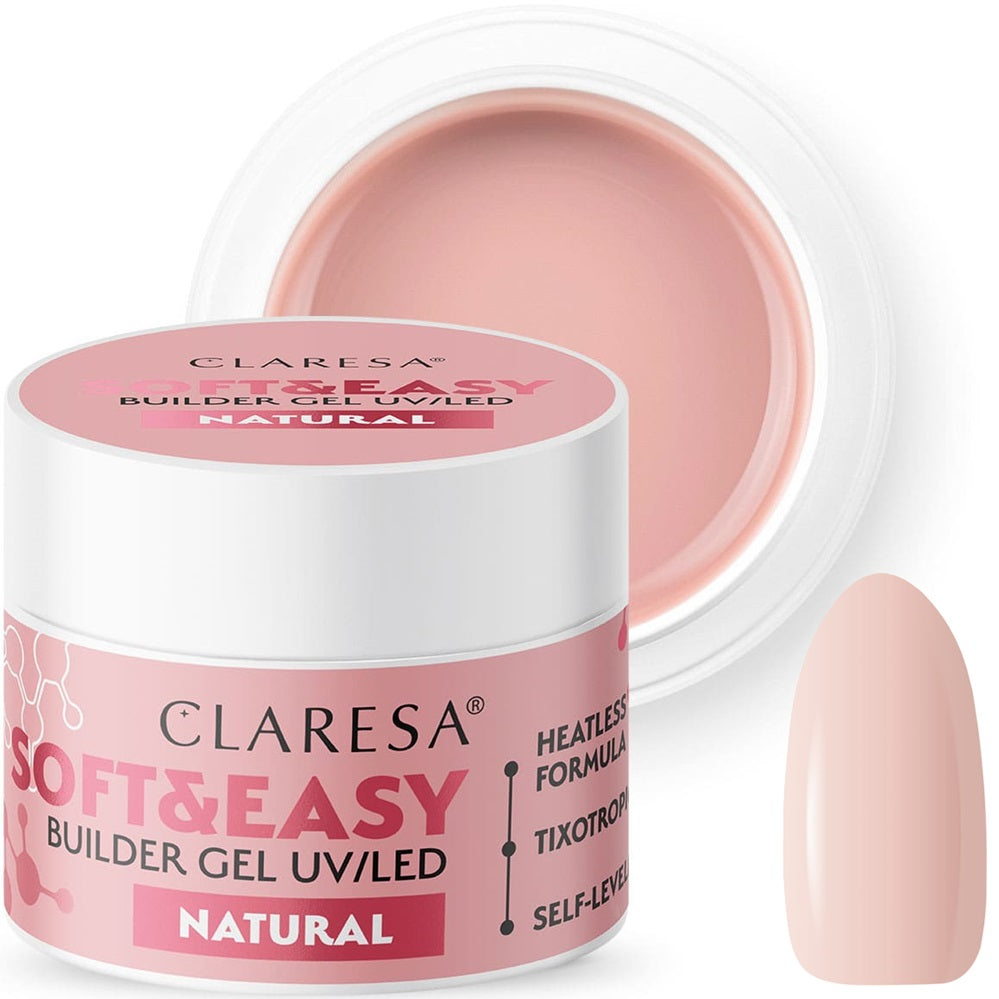 Gel constructor suave y fácil de Claresa UV/LED Natural 45 g