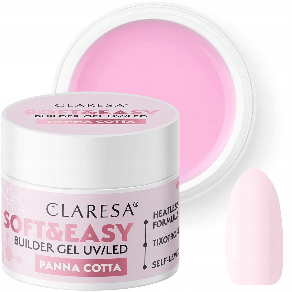 Gel constructor UV/LED Claresa Soft Easy Panna Cotta 45 g
