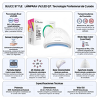 Lámpara de uñas Clavier para manicura híbrida de geles Q7 UV/LED 48W