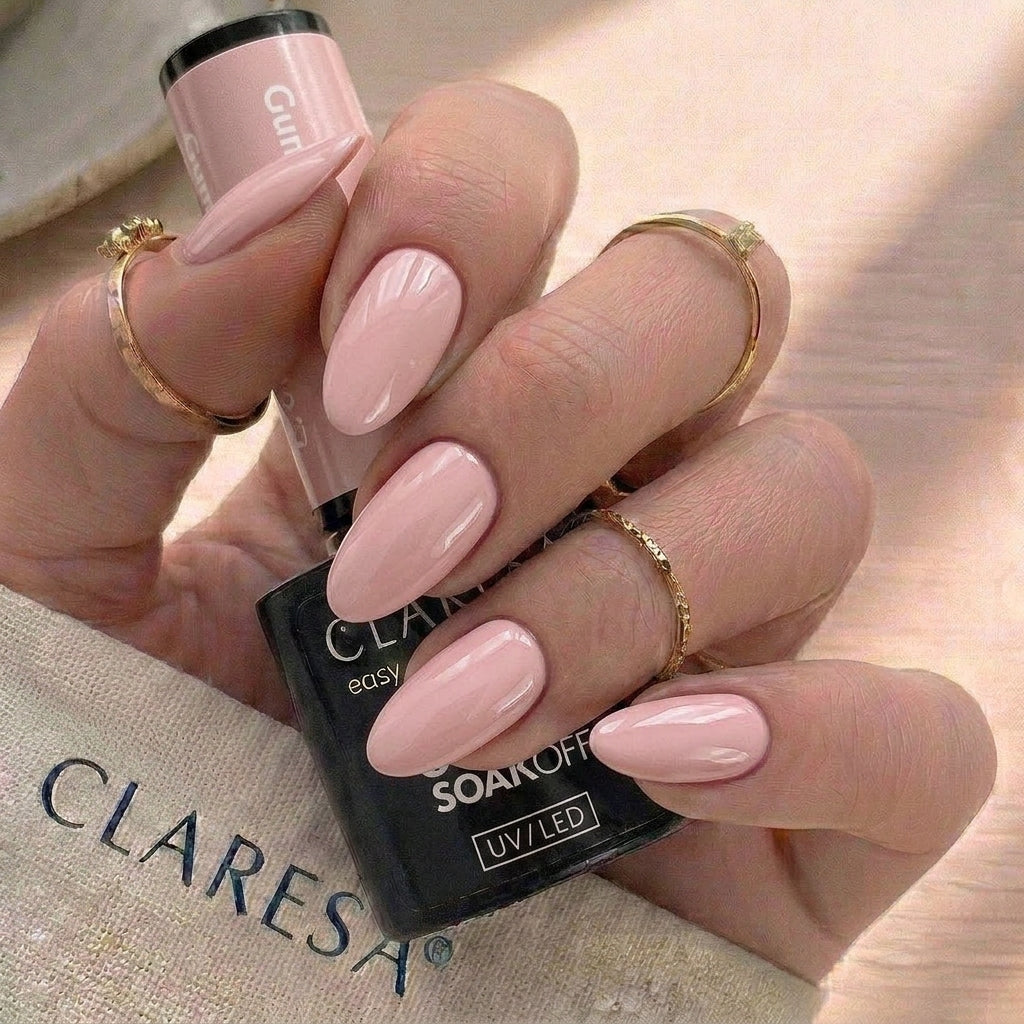 Esmalte Claresa Glow Gummy Nude Peach 3