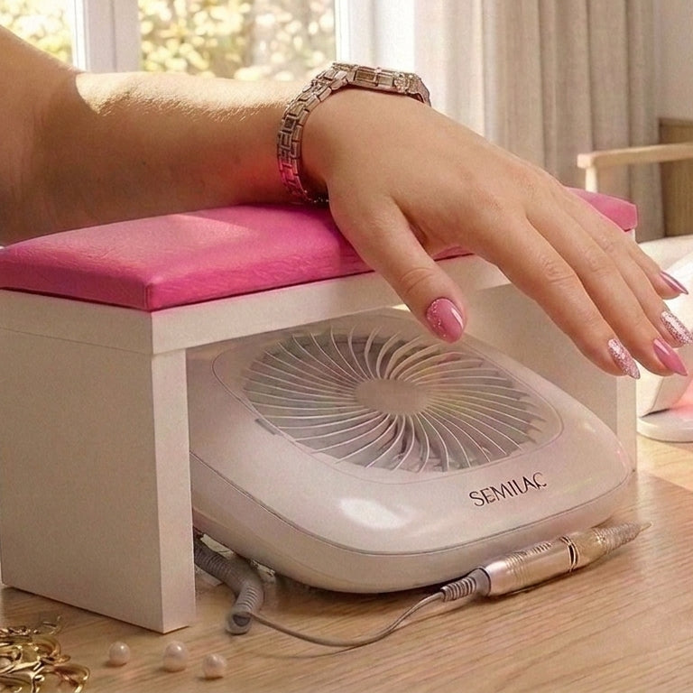 Reposabrazos para manicura rosa