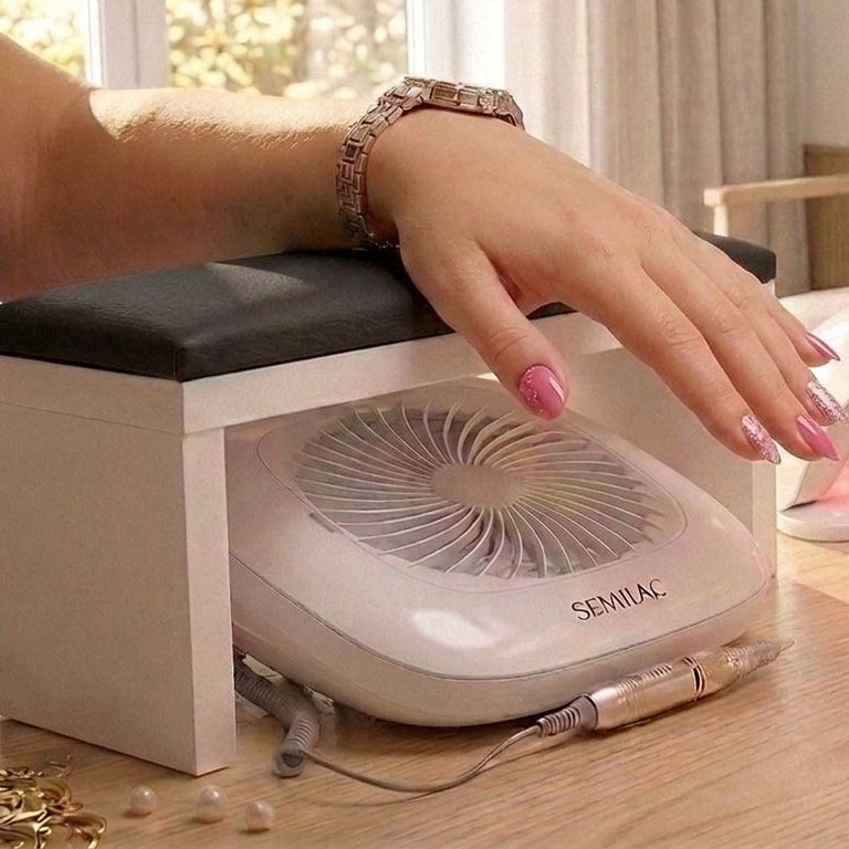 Reposabrazos para manicura negro