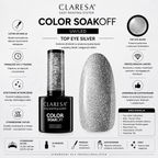 Esmalte Claresa plateado con efecto ojo de gato