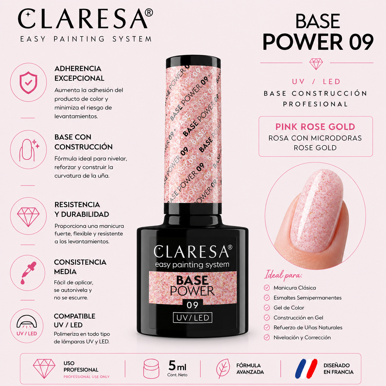 Claresa Base Power 09 UV/LED – 5g