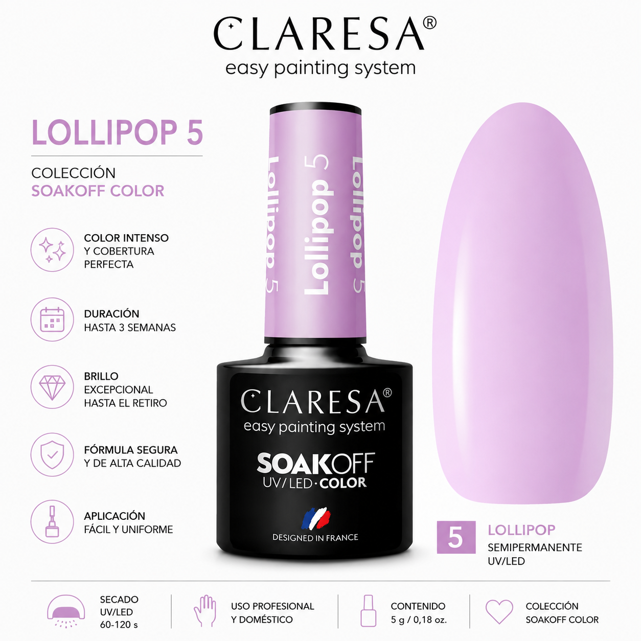 Esmalte Claresa Lollipop 5