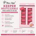 Pinzas para retirar esmalte semipermanente (10 unidades)
