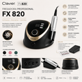 Fresadora Clavier FX 820 65 W Negra