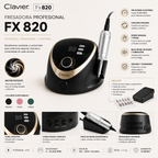Fresadora Clavier FX 820 65 W Negra