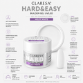 Gel autonivelante para uñas Claresa Hard Easy Builder, color blanco lechoso, 45 g