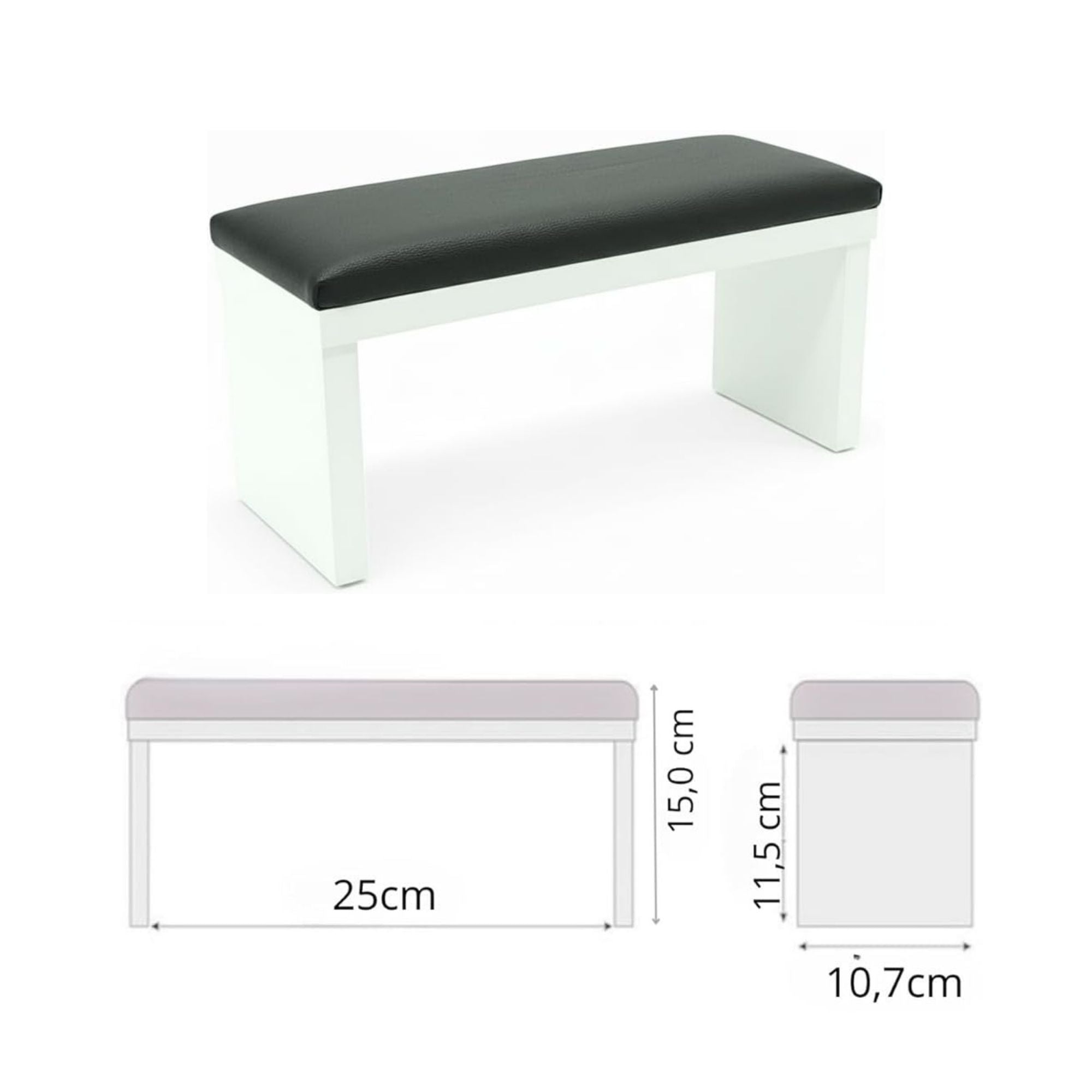Reposabrazos para manicura (negro noble)