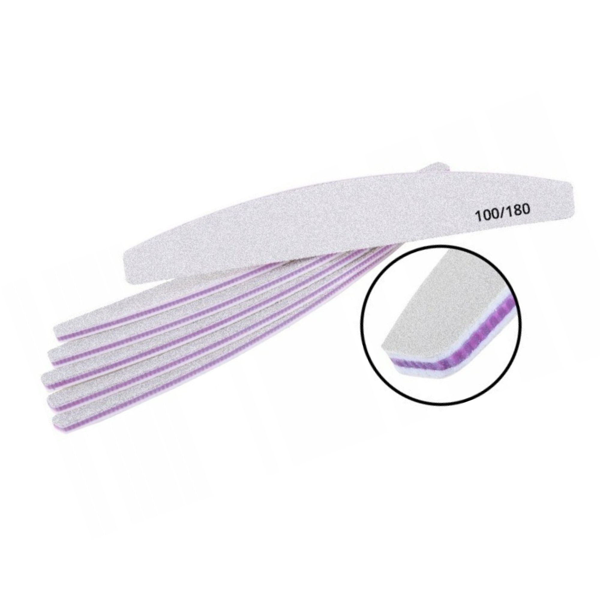LIMA DE UÑAS PREMIUM (GRANO 100/180) – PACK DE 10 UNIDADES